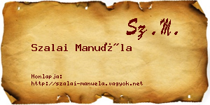 Szalai Manuéla névjegykártya